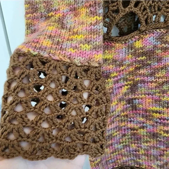 Handknit wool dress tunic - Picture 2 of 8